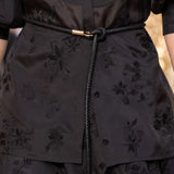Gabriela Hearst | Rope Braided Belt in Black Nappa Leather