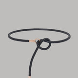 Gabriela Hearst | Rope Braided Belt in Black Nappa Leather