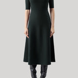 Gabriela Hearst | Seymore Dress in English Green Island Sea Cotton