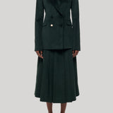 Gabriela Hearst | Wesley Skirt in English Green Island Sea Cotton