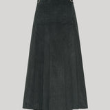 Gabriela Hearst | Wesley Skirt in English Green Island Sea Cotton