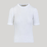 Giuliva Heritage | Julie Top in White Cotton Knit