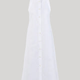 Giuliva Heritage | Lina Dress in White Cotton Twill