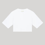 LouLou Studio | Gupo Cropped T-Shirt in White