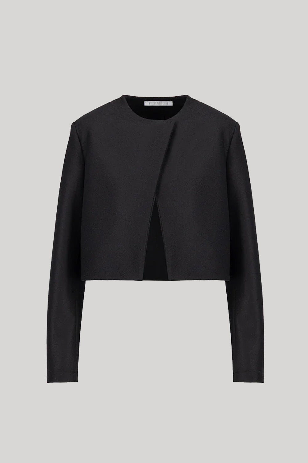 A black cropped bolero