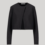 A black cropped bolero
