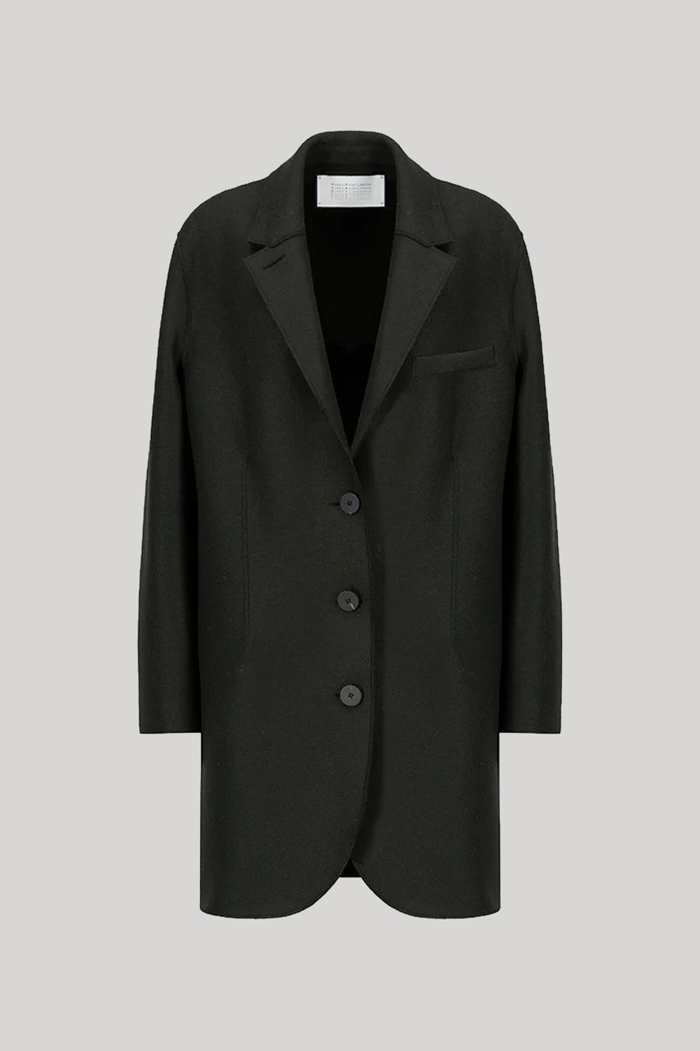 Dark green boyfriend style coat