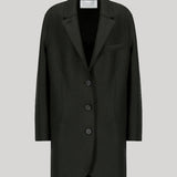 Dark green boyfriend style coat