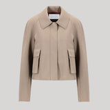 Harris Wharf London | Cropped Raglan Jacket Scuba