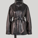 Black leather jacket