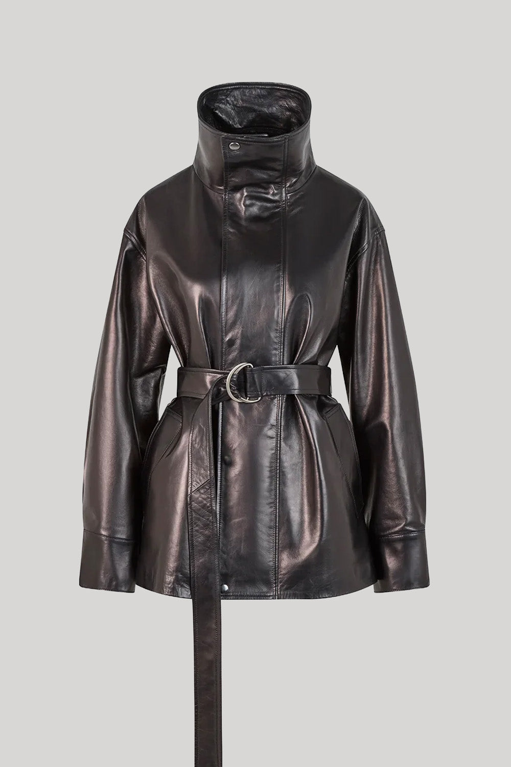 Black leather jacket