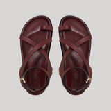 A.Emery | The Jalen Slim Sandal in Merlot