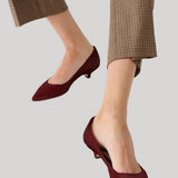 Jamie Haller | The Kitty Point Heel in Oxblood