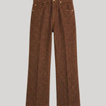 Brown denim pants
