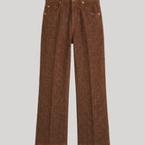 Brown denim pants