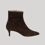 Brown bootie with heel