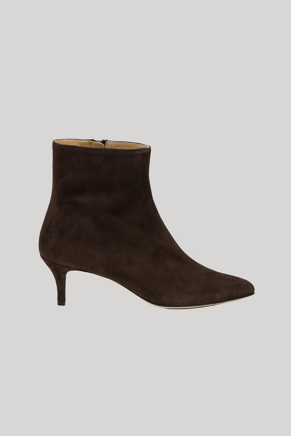 Brown bootie with heel