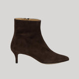 Brown bootie with heel