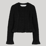 Jil Sander | Ruffled Jacket in Black