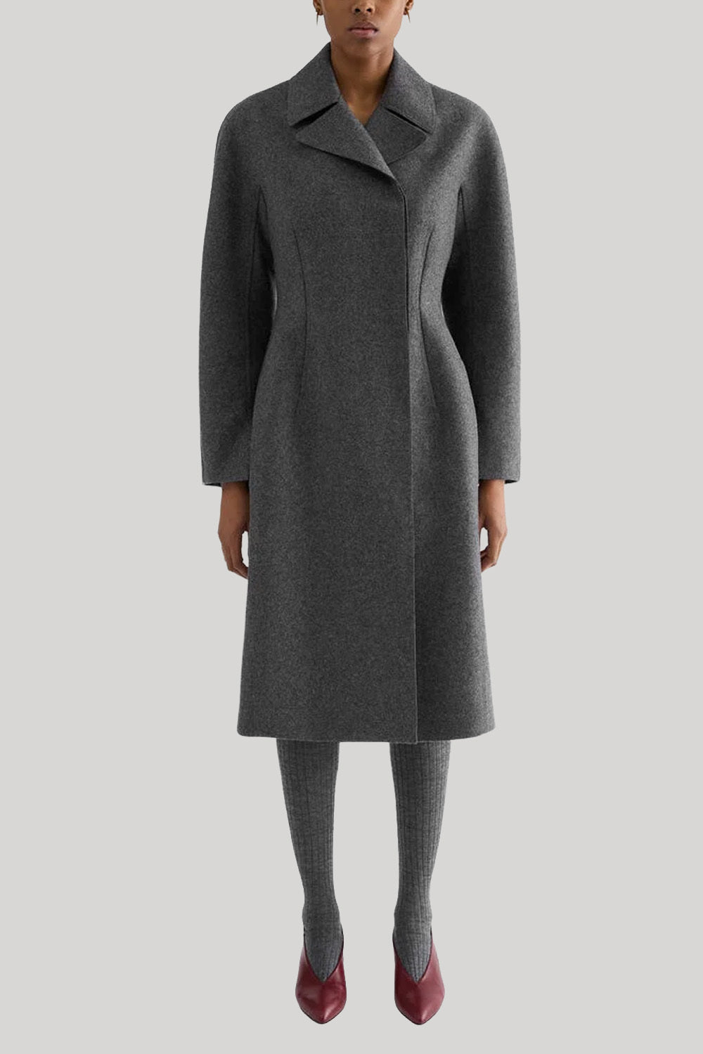 Grey wool coat