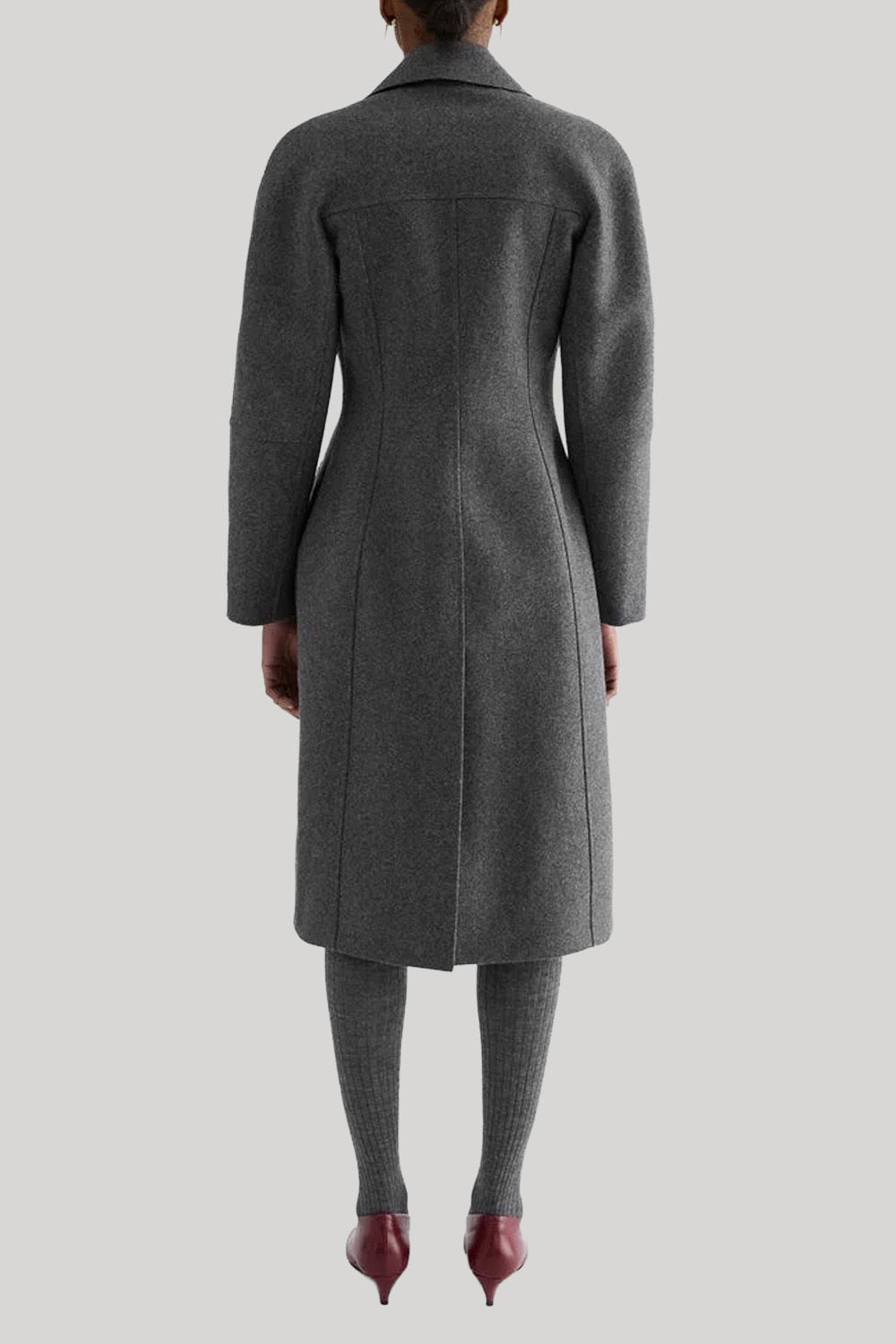 Grey wool coat