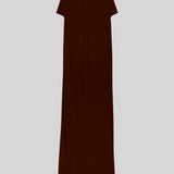 Jil Sander | Sleeveless Dress in Dark Brown