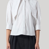 Kallmeyer | Lilette 3/4 Sleeve Button Down in Cotton
