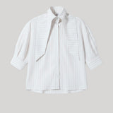 Kallmeyer | Lilette 3/4 Sleeve Button Down in Cotton