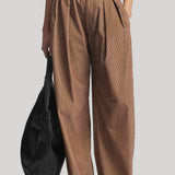Kallmeyer | Joel Pleated Trouser in Chestnut