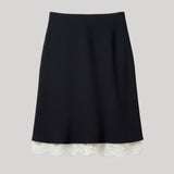 Kallmeyer | Nola Layered Skirt in Viscose Cady and Lace