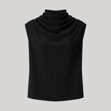 Kallmeyer | Penny Draped Top in Shadow Striped Viscose