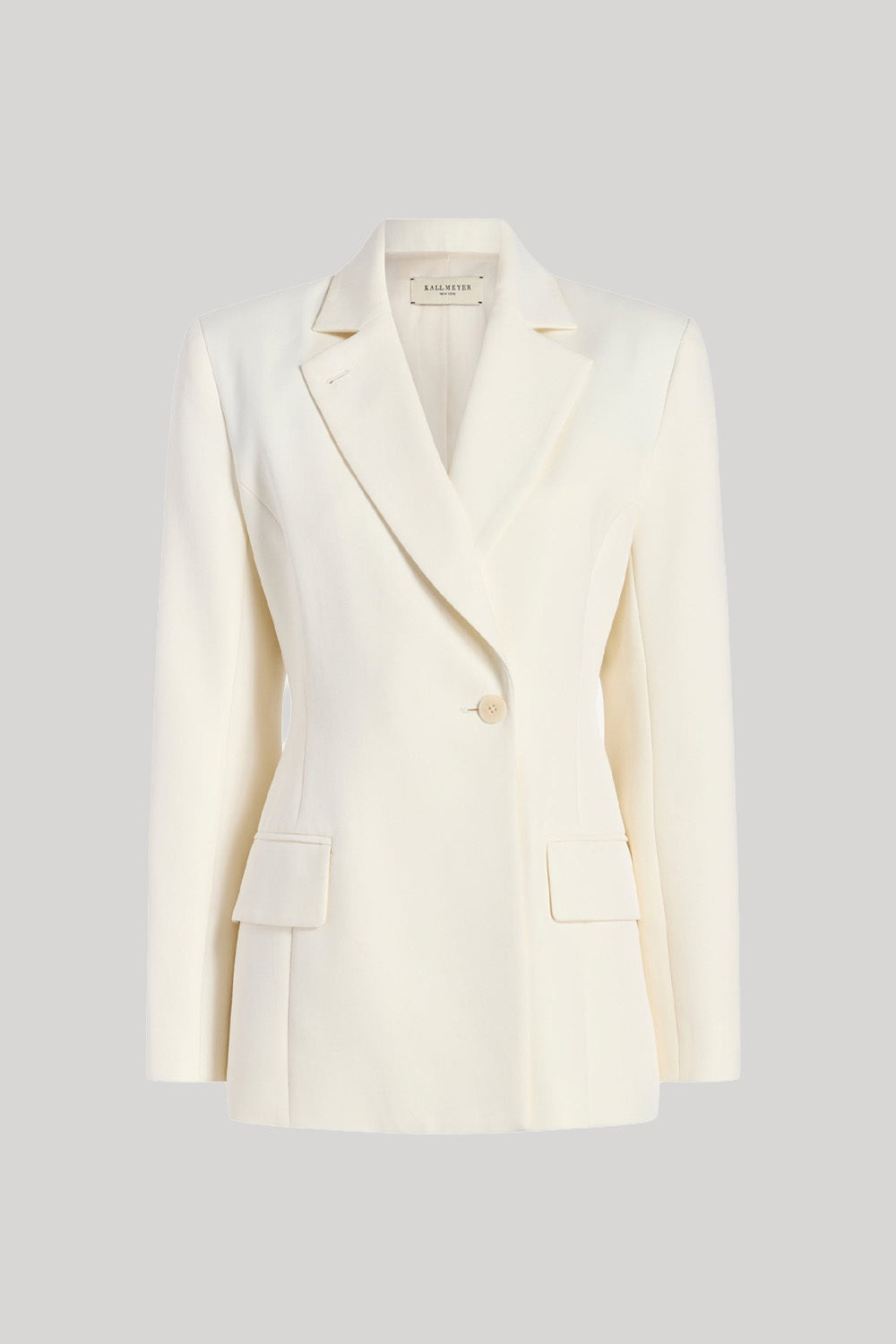 White cotton blazer