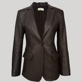 Kallmeyer | Raquel Single-Breasted Blazer in Lambskin