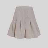 Kallmeyer | Sutton Pleated Skirt in Oyster