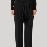 Kallmeyer | Ulla Tie Trouser in Shadow Striped Viscose