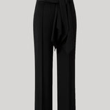 Kallmeyer | Ulla Tie Trouser in Shadow Striped Viscose