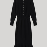 Black knit dress