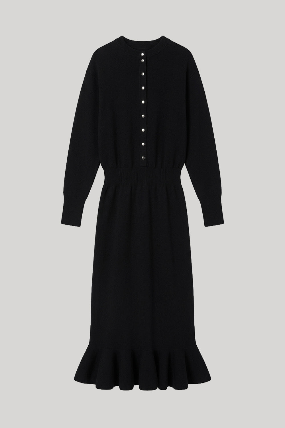 Black knit dress