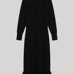 Black knit dress