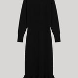 Black knit dress