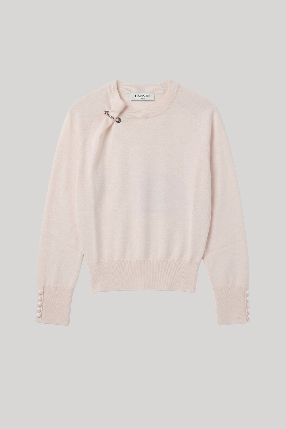 Ivory knit with piercing detail