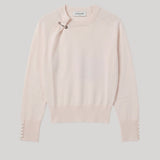 Ivory knit with piercing detail