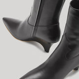 Le Monde Beryl | Camille Tall Boot in Black Leather