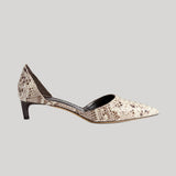 Le Monde Beryl | Dakota Kitten in Roccia Leather Snake Effect