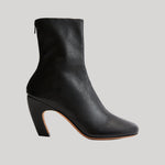 Black leather boot
