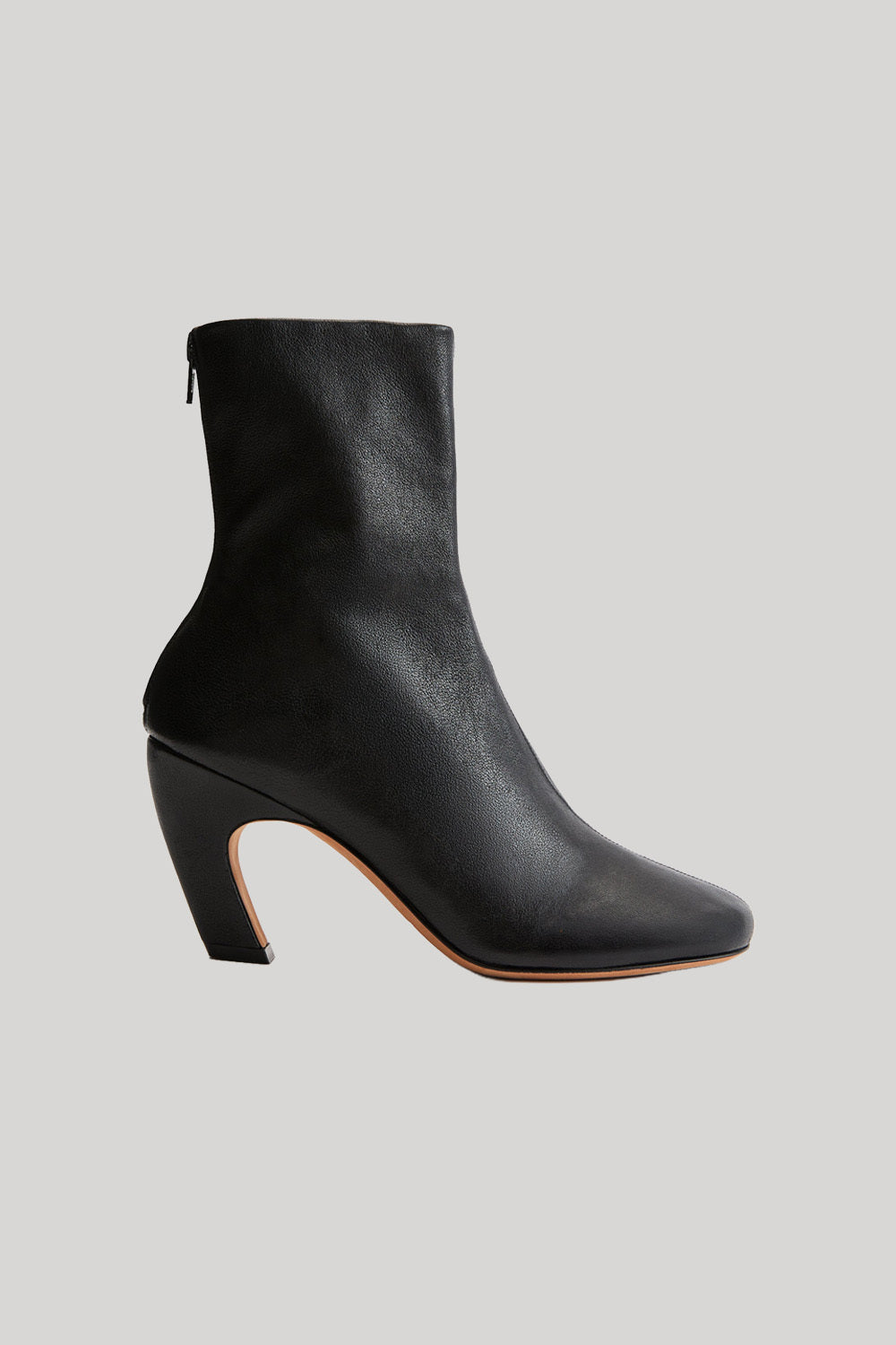 Black leather boot