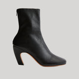 Black leather boot