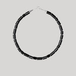 Black beaded necklace