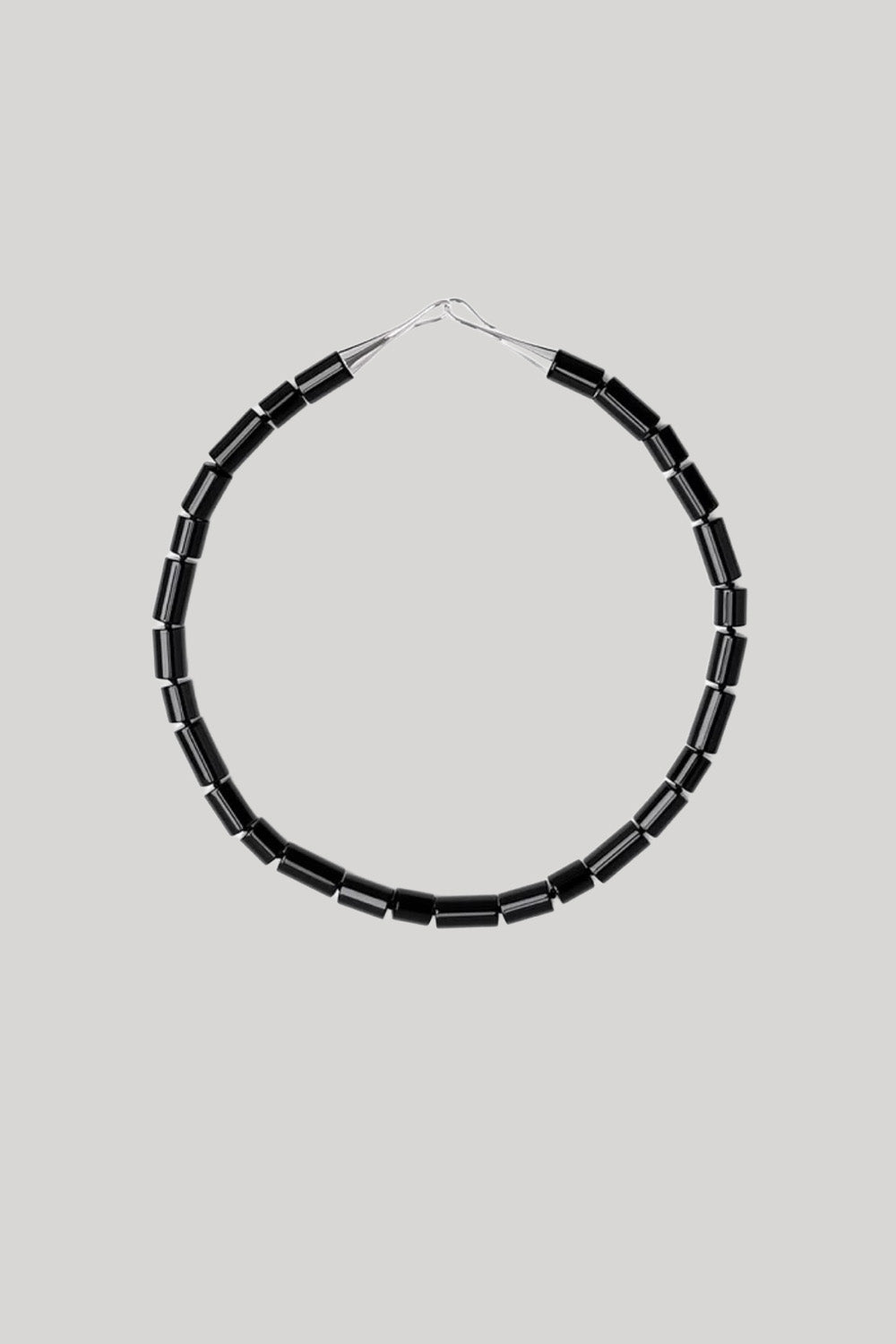 Black beaded necklace