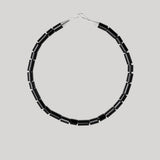 Black beaded necklace